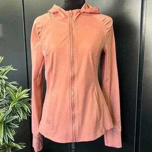 Yogalicious Full Zip Hoodie/jacket,thumb holes,shoulder ruching,pockets